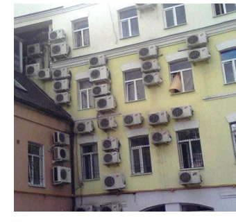Aire acondicionado en fachada, sin obras de perforación, no altera elementos comunes