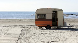 La instalación de una caravana