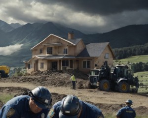 Policía Local controlando edificación ilegal en construcción